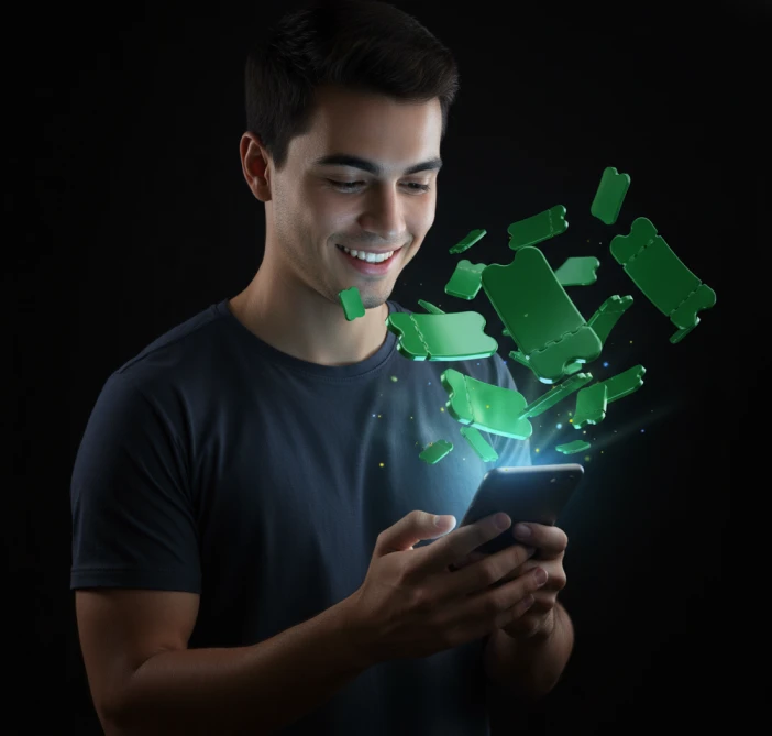 Rapaz segurando o celular sindirepa 2025